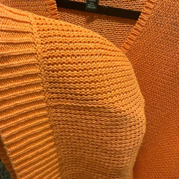 Lauren Ralph Lauren Coral Knit Sweater Vest_XL (Fits M)_rich coral /persimmon - Picture 8 of 9